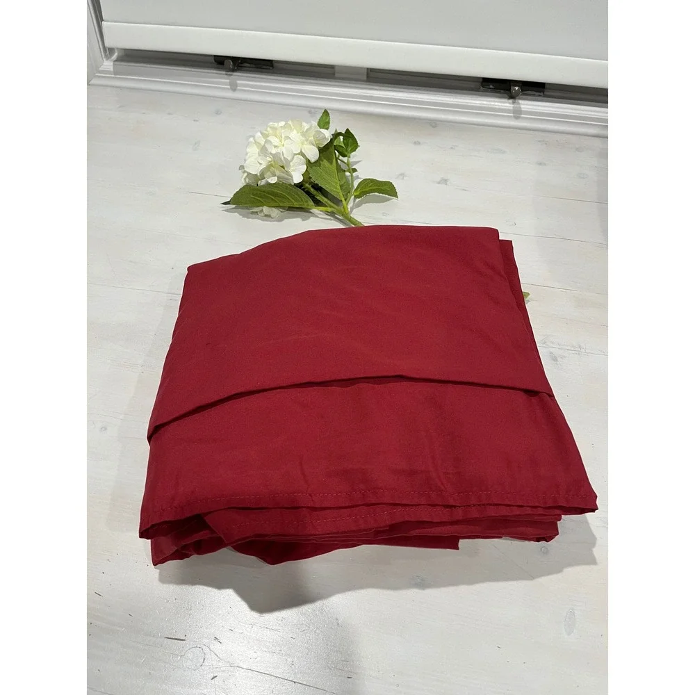 Home Decor Sheet Set Solid Red microfiber‎ king Bedding Bedroom